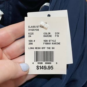 *NEVER WORN* David’s Bridal Bridesmaid’s Dress-Marine/Navy Blue